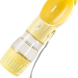 Портативная герметичная бутылка для воды для домашних животных Zunate с поилкой для путешествий и прогулок, легкий диспенсер для воды для собак для использования на открытом воздухе.