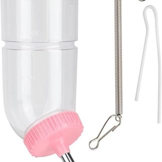 Высококачественная поилка для мелких животных, не протекающая, большая емкость, подходит для хомяков, кроликов, песчанок, изготовлена ​​из ПВХ, 20x8,3 см, 50 г.