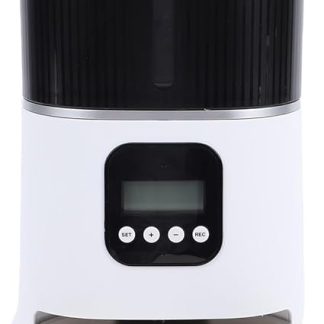 Автоматическая миска для кошек из нержавеющей стали объемом 6 л, два режима питания, интеллектуальный дозатор корма для животных с интеллектуальными кнопками.