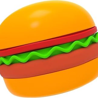 Миска для собак и кошек Greabuy в форме гамбургера с нескользящим основанием, предназначенная для медленного поедания, подходит для маленьких кошек и кошек, интерактивная кормушка-головоломка.