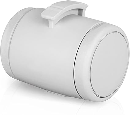 Контейнер для крепления шнурка Flexi Stnzmb-551-Hgr-20, светло-серый, 7,3 x 5,1 x 5,9 см.
