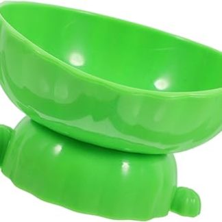 Эргономичная пластиковая кормушка для собак TOYANDONA с приподнятым основанием, в форме кактуса, легко моется, среднего размера, безопасная и прочная для кормления домашних животных.