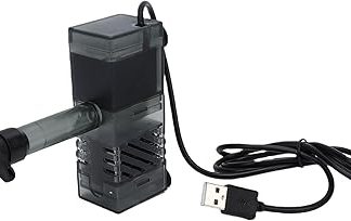 USB-насос для аквариума, бесшумная работа, многофункциональный погружной насос для аквариумного фонтана, подходит для прудов с черепахами и аквариумов с креветками.