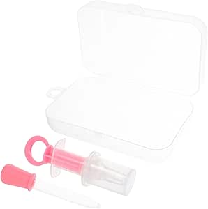 Дозатор для лекарств для животных TOYANDONA с мягким силиконовым дозатором и легко моющимся контейнером, подходит для кошек, собак и мелких животных.