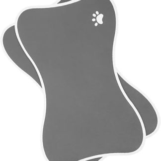 ifundom 2 шт. Миски для корма для собак и кошек, коврик для миски для собак, поднос для корма в форме косточки для маленьких котят