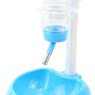 Устройство для подачи воды для домашних животных - Напольная поилка с системой медленного капания | Съемная бутылка с защитой от капель и подставкой - Для мелких животных, хомяков и ежей