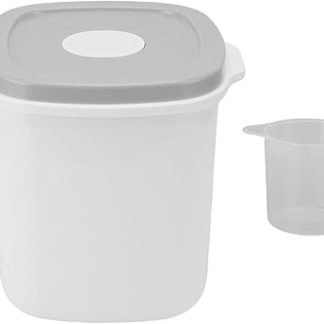 6-литровый контейнер для хранения корма для домашних животных, плотно закрывающийся с помощью защелкивающейся крышки, изготовлен из высококачественного ПЭТ-материала для корма для собак.