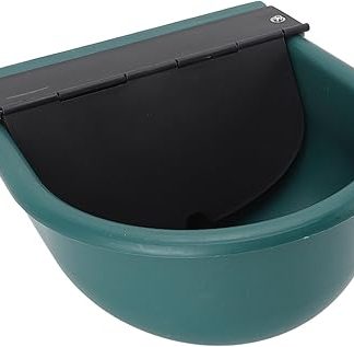 Автоматическая кормушка для животных Fabater, водонепроницаемая, износостойкая, с поплавковой крышкой, для лошадей и крупного рогатого скота, зеленая, пластиковая, для поения скота и племенных животных.