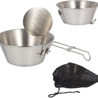 Складная походная кружка Drfeify из нержавеющей стали, легкая, компактная, для путешествий на открытом воздухе, большой размер 550 мл.