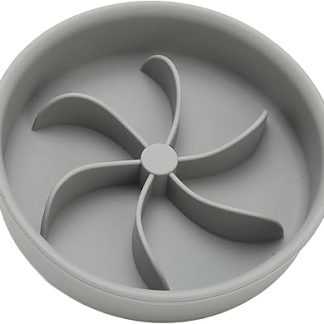 Миска для медленного кормления Acouto, утолщенная силиконовая ступица в форме лепестка, предотвращающая удушье, с закругленными углами. Медленная кормушка для собак с лепестковой ступицей, которая расширяется при кормлении.