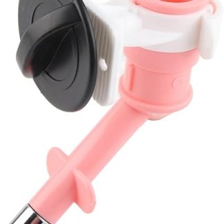 Универсальная герметичная насадка для кормушки для собак из АБС-пластика, подвесная головка, портативная кормушка для собак, розовая, синяя, зеленая, шоколадная (РОЗОВАЯ)