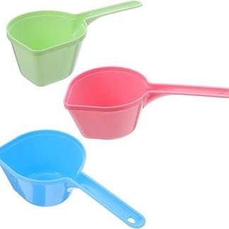 Набор из 3 дозаторов для корма Kisangel для собак и кошек. Точное дозирование корма. Эргономичная ручка. Подходит для кроликов и птиц. Практичный вариант для кухни и кормления домашних животных.