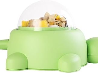 Универсальный диспенсер для лакомств для собак - диспенсер-головоломка в форме черепахи | Миски для медленного приготовления для умственной стимуляции и уменьшения метеоризма у мелких животных и кошек