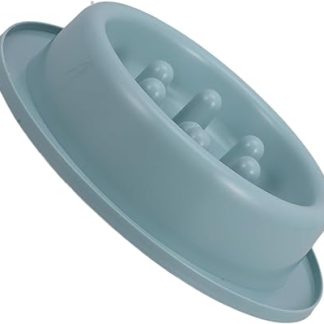 Пластиковая кормушка для собак TOYANDONA с толстым основанием, предотвращающим опрокидывание, подходит для использования на улице и в помещении, обеспечивая легкое и здоровое питание.