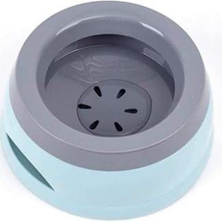 Герметичная миска для питья для собак, кошек и других домашних животных, нескользящая дорожная миска для автомобиля, синяя.