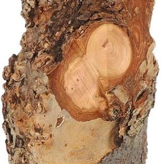 Подставка для корма и жевательной игрушки Yctze из натурального яблоневого дерева для кроликов, шиншилл и мелких животных - игрушка-крот и держатель для корма.