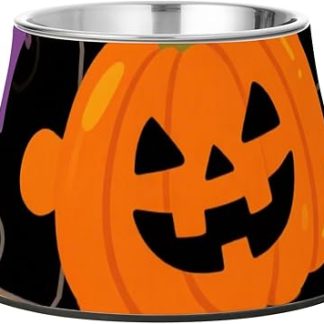 Очаровательные черные миски для корма в виде животных на Хэллоуин, нескользящие миски из нержавеющей стали для кошек, для медленного кормления, для усов, для усов, для усов, для усов, для собак