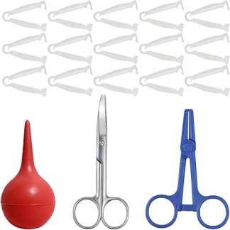 Набор для животных, включающий изогнутые ножницы, одноразовые зажимы, гемостатические груши, шприцы для мелких животных, а также удобный в использовании инструмент для домашнего использования.