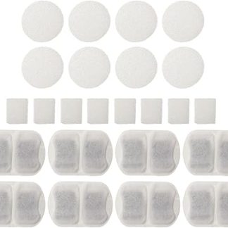 GALPADA 8 комплектов фильтров для кошачьих фонтанчиков с губками, универсальные фильтры для поилок для домашних животных, двойная очистка, сменные фильтры