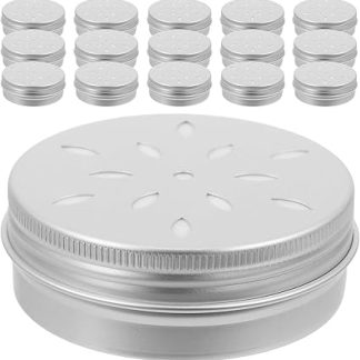 20 флаконов для отработки запахов: алюминиевые контейнеры объемом 60 мл с вентиляцией — емкости для эфирных масел — портативные инструменты для дрессировки собак с использованием запахов.