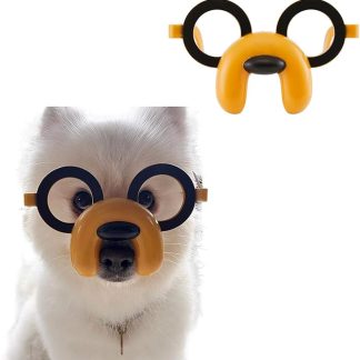 Dog Sunglasses for Small Medium Dogs - Cartoon Anti-Glare Glasses for UV Eye Protection Pet Costume Accessories, Cute Puppy Dress-Up Party Props for Photos