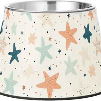 Простые минималистичные миски для корма для собак в форме звезды, нескользящая подставка из нержавеющей стали для медленного кормления кошек, удобное кормление.