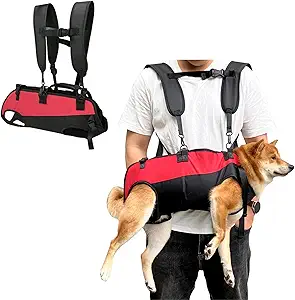 Dog Backpack Carrier for Medium/Small Dogs Dog Carrying Backpack Emergency Backpack Old, Disabled, Joint Injuries, Arthritis, Senior Dogs Up and Down Stairs, Cars Dog Hiking Backpack (S)