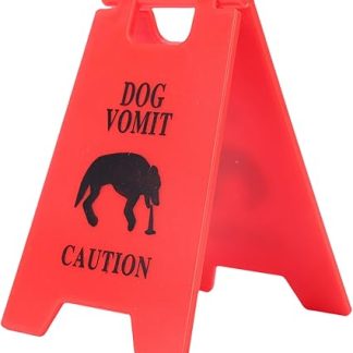 Забавная предупреждающая табличка CHICIRIS о рвоте у собаки, изготовлена ​​из ABS-пластика, привлекает внимание и подходит для дома, ветеринарной клиники, зоосалона, а также для универсального использования.