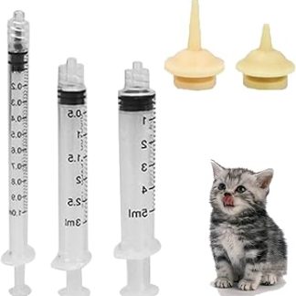 Набор из 3 шприцев для кормления домашних животных с соской, пластиковый мерный шприц, подходит для измерения жидкостей, кормления животных.