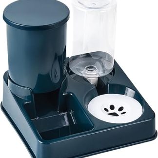 Кормушка для домашних животных, 25 x 25 x 22 см, дозатор корма для кошек и собак, нескользящее основание, портативная кормушка со съемными мисками, автоматическая кормушка для домашнего использования.