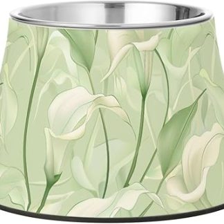 Миска для корма для собак в пастельных тонах, мятно-зеленого цвета, из улучшенной нержавеющей стали, подходит для кошек, которые медленно едят и страдают от усталости.