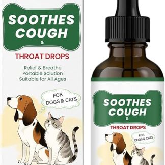 Средство от кашля, быстро впитывающиеся капли, пищевая добавка 60 мл, безопасные для животных материалы, средства для ухода за здоровьем собак утром и вечером.