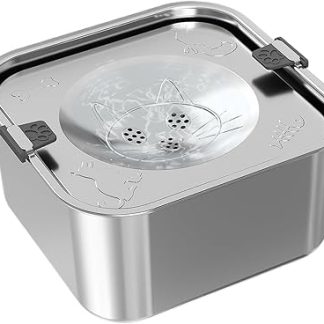 Миска для воды - Медленная подача воды, диспенсер из нержавеющей стали, поплавковый диск, контролируемый выпуск воды, объем 3 литра, товары для животных