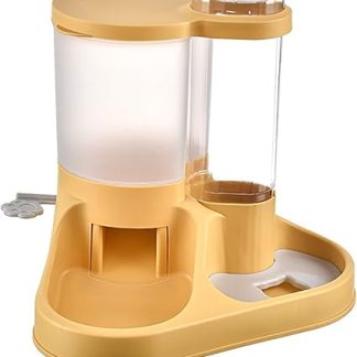 Автоматическая кормушка для собак большой емкости, прозрачный дизайн, поилка и корм для домашних животных (собак, щенков, кошек). Пластик.