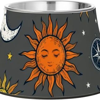 Миски для кормления собак Space Star Nebula серого цвета с подставкой из нержавеющей стали, миски для воды для любимых питомцев, миски для снятия усталости и усов