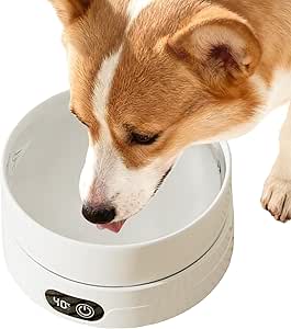Подогреваемая миска для воды для собак - автоматическая морозостойкая миска для воды | Термоподогреваемая миска для домашних животных, таких как куры, утки, щенки и котята.
