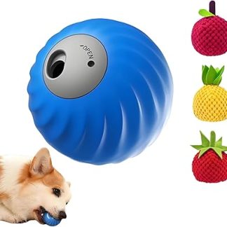 Игрушка для собак, лакомство для собак, которые любят грызть, развивающий мячик с плюшевым покрытием, для использования в помещении и на улице, на случай скуки.