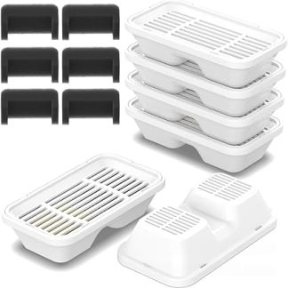 Фильтры для поилки для собак объемом 4819,4 г/1,3 галлона, сменные распылители воды, губки, 6+6 шт.