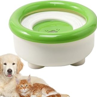 Миска для воды для собак, предотвращающая протекание, объемом 1500 мл, фонтанчик-дозатор, миска для воды для кошек с нескользящим основанием, подходит для домашних животных, котят, мелких, средних и крупных пород.