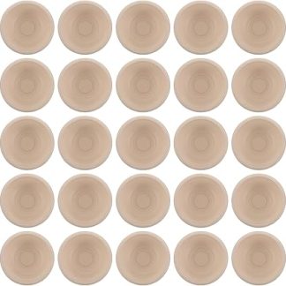 100 одноразовых контейнеров для корма, воды и еды для домашних животных, бежевого цвета.