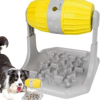 Миска для медленного кормления домашних животных, интерактивная миска для кормления с голосовым управлением | Интерактивная игрушка-игра для кормления щенков и котят для повседневного использования дома и в путешествиях