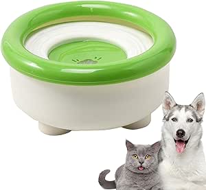 Герметичная миска для собак – 1500 мл, плавающая, с защитой от брызг, с нескользящим основанием, для котят, щенков, мелких и средних пород, кроликов, племенных животных.