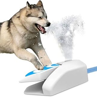 Автоматический фонтанчик для домашних животных — бесперебойная подача свежей питьевой воды на открытом воздухе с возможностью подключения шланга.