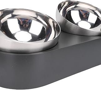Улучшенная миска для корма и воды для домашних животных Cryfokt большой вместимости. Нескользящее основание. Стильный дизайн для домашнего использования.