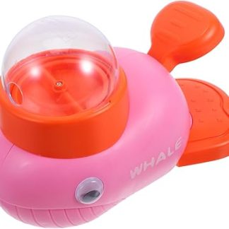 UPKOCH Нажимной поворотный дозатор для лакомств для домашних животных, протекающий дозатор для лакомств для щенков, развивающие игрушки, ABS, розовый