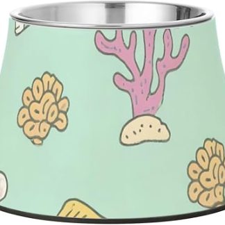 Подводные миски для коралловых рыбок, приподнятые миски из нержавеющей стали для маленьких питомцев, удобные для животных с усами. Plato de comida para gato (блюдо для кота).