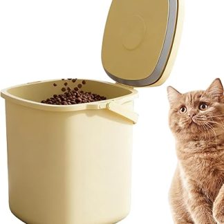 Контейнер для хранения собачьего корма - вакуумный диспенсер для лакомств объемом 10 литров - влагостойкий контейнер для хранения корма для кошек и щенков, злаков, муки, сои, кухонных принадлежностей и т.д.