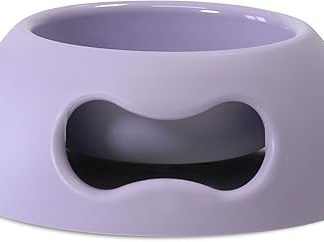 Миска для собак United Pets в форме подгузника, маленькая, сиреневая.
