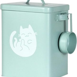 Универсальный контейнер для корма для собак, 6 л, контейнер для хранения корма для собак и кошек, влагозащитный, с мерной шкалой, для собак, кошек, кухни, кладовой.