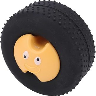 Интерактивная головоломка для собак CHICIRIS, силиконовая кормушка с медленным кормлением, практичный диспенсер для лакомств в виде автомобильной шины для стимуляции умственной деятельности и контроля энергии.